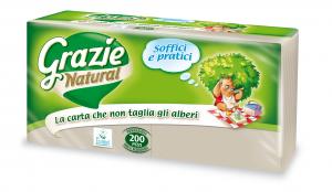 Grazie Natural 1ply 200 napkins 